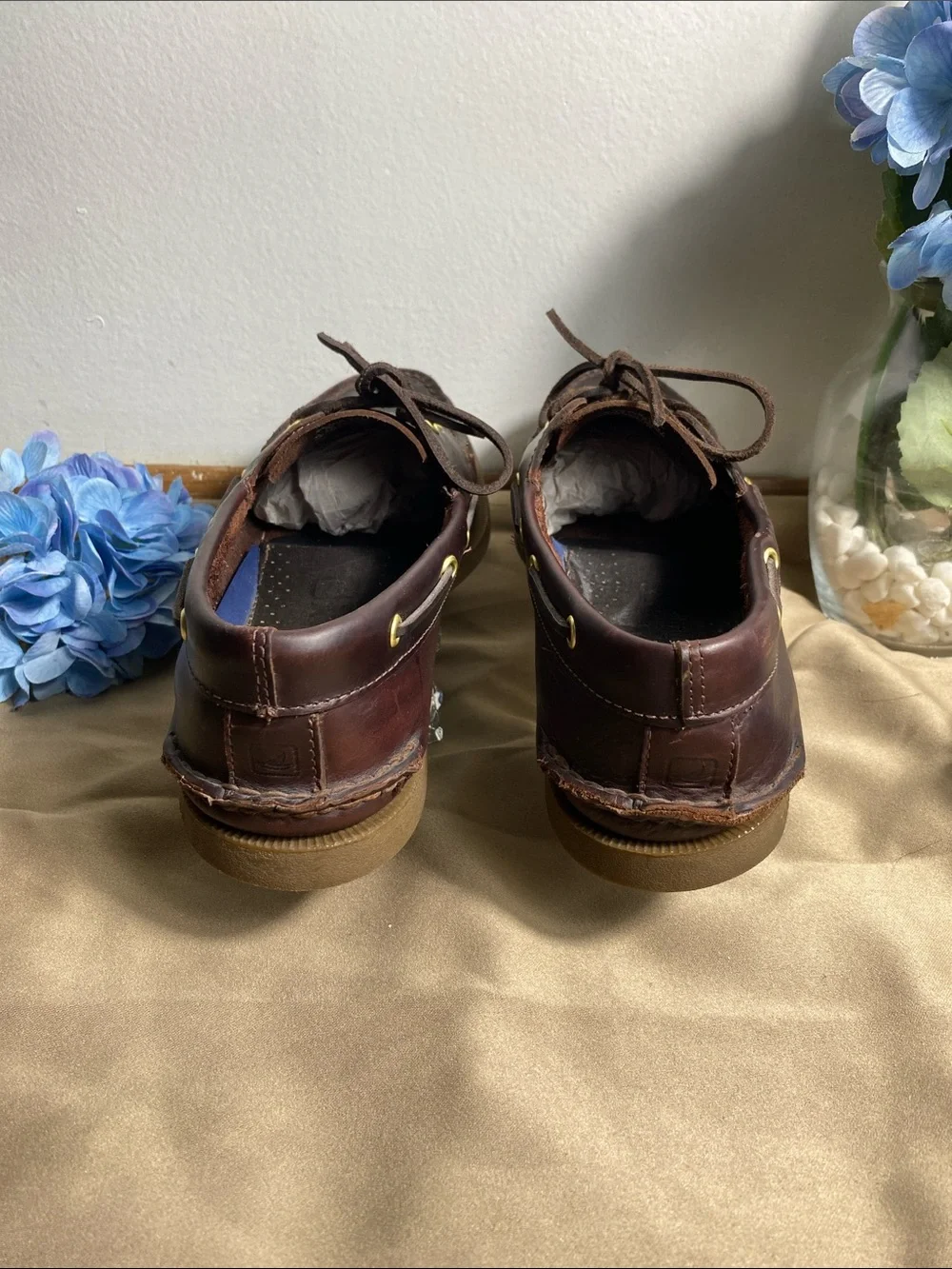 Sperry Top-Sider Mens A/O Boat Shoes 0195214 Medium Brown Leather Size 10M